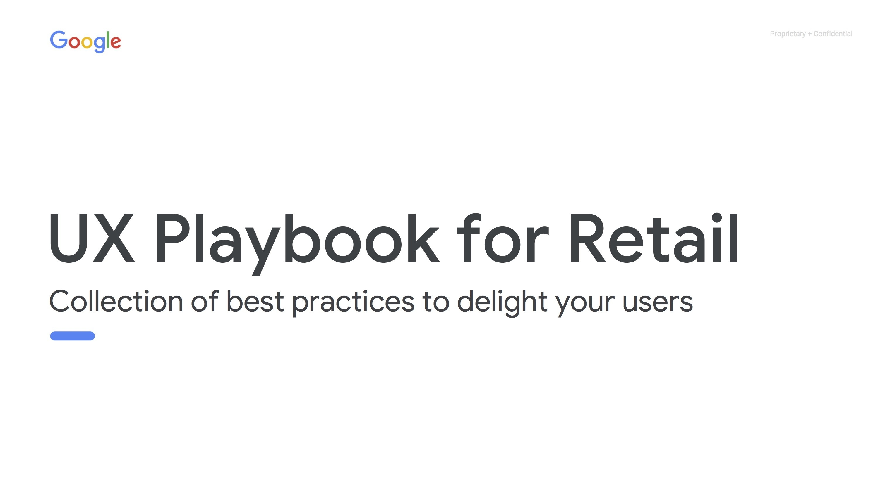Google UX playbook for retail cover封面-鯊客科技網站SEO優化公司