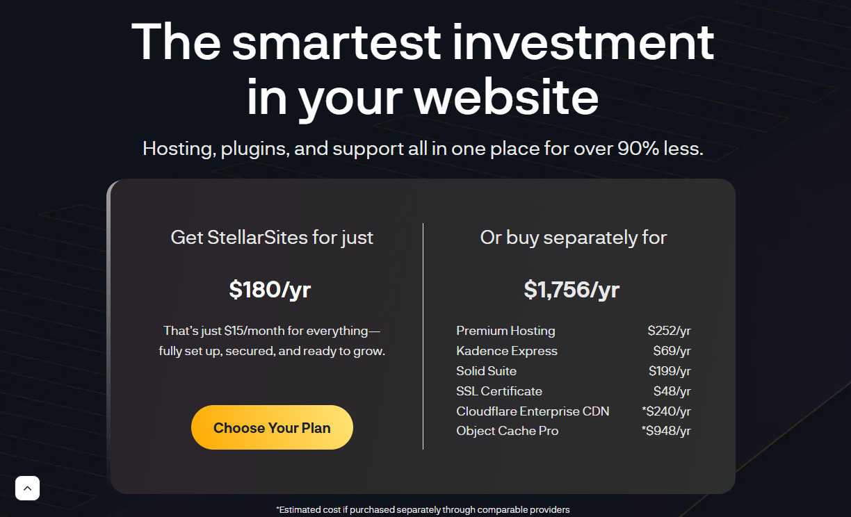 StellarSites費用比較 StellarSites費用比較